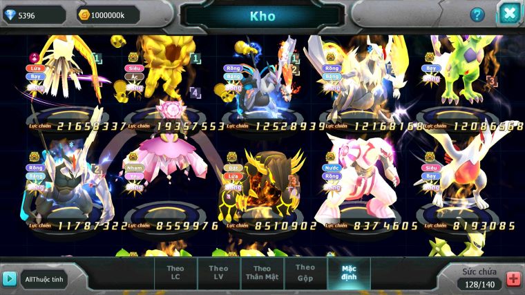 MÃ : #TTS4754 - SV 711 - V12 - TOP 18 - HOOH DYNAMAX HOOPA BÁ CHỦ UNVOA WB BÁ CHỦ THẦN GIÓ BC DIANCIE BC NHIỀU PET HUYỀN THOẠI