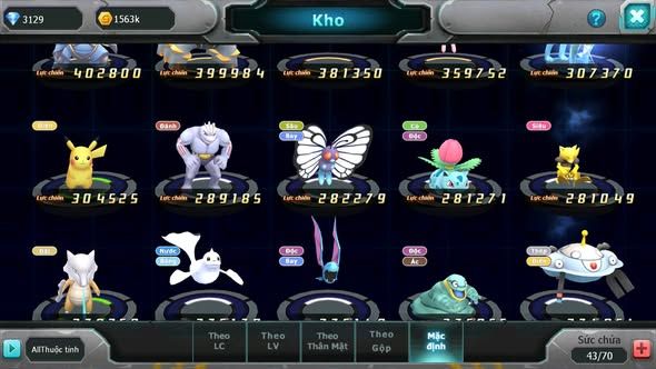 MÃ : #TTS4753 - SV 1733 - V3 - MEW GIÁP BÁ CHỦ CELEBI JIRACHI TAPU LELE LUGIA