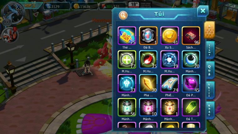 MÃ : #TTS4753 - SV 1733 - V3 - MEW GIÁP BÁ CHỦ CELEBI JIRACHI TAPU LELE LUGIA