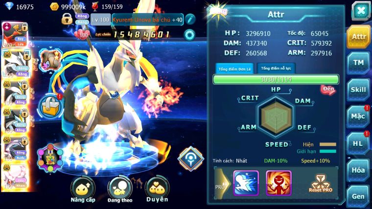 MÃ : #TTS4752 - SV 1243 - TOP 27 - V15 - 17K KC - HOOH CH DYNAMAX UNVOA BC WB BC PALKIA BC DIANCIE BC KYOGRE BC Z100 BC