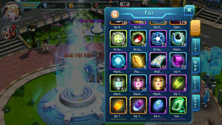 MÃ : #TTS4760 - SV 1819 - TOP 26 - V10 - QVBC BÁ CHỦ ZEVIL LUGIA YVETAL NHIỀU PET HT