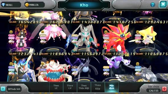 MÃ : #TTS4759 - SV 38 - TOP6 - 98K KC - HOOH CH DYNAMAX PALKIA CH YVETAL CH GIRATINA CH NHIỀU PET BÁ CHỦ