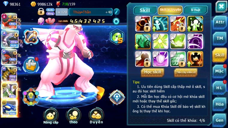 MÃ : #TTS4759 - SV 38 - TOP6 - 98K KC - HOOH CH DYNAMAX PALKIA CH YVETAL CH GIRATINA CH NHIỀU PET BÁ CHỦ