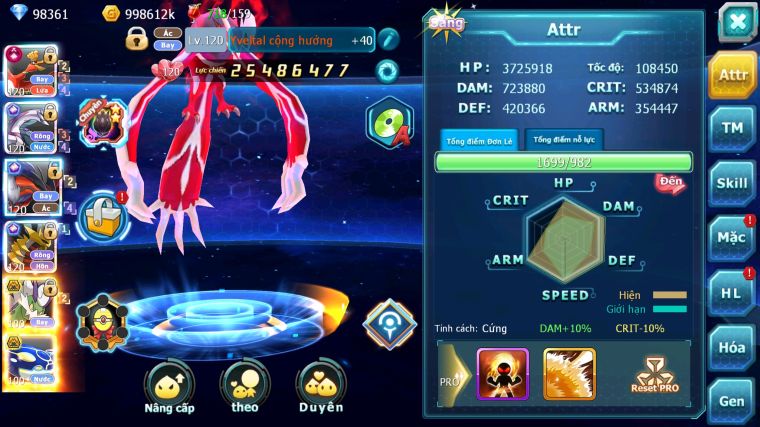 MÃ : #TTS4759 - SV 38 - TOP6 - 98K KC - HOOH CH DYNAMAX PALKIA CH YVETAL CH GIRATINA CH NHIỀU PET BÁ CHỦ