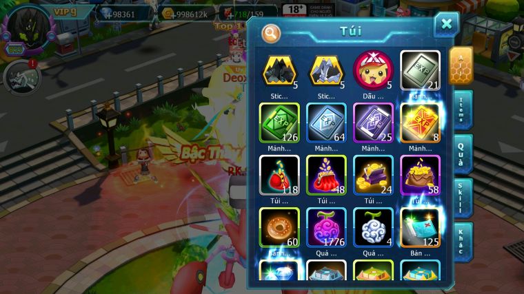 MÃ : #TTS4759 - SV 38 - TOP6 - 98K KC - HOOH CH DYNAMAX PALKIA CH YVETAL CH GIRATINA CH NHIỀU PET BÁ CHỦ