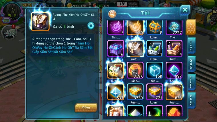 MÃ : #TTS4759 - SV 38 - TOP6 - 98K KC - HOOH CH DYNAMAX PALKIA CH YVETAL CH GIRATINA CH NHIỀU PET BÁ CHỦ