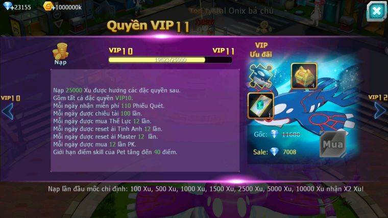 MÃ : #TTS4756 - SV 1669 - V10 - 23K KC - HOOH DYNAMAX THẦN GIÓ QVLD BC YVETLA NHIỀU PET HT