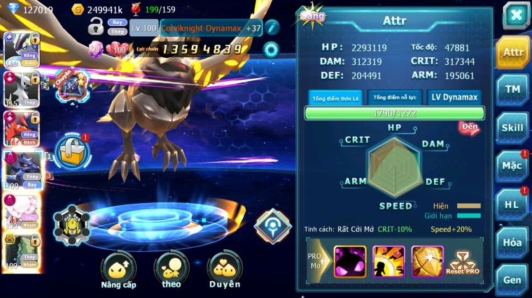 MÃ : #TTS4775 - SV 1685 - TOP 2 - 127K KC - 1K4 SÁCH - CẶP RỒNG CỘNG HƯỞNG ARC THÉP CỘNG HƯỞNG DYNAMAX CHIM SẮT DYNAMAX TEAM YÊU FORM CỰC HOT