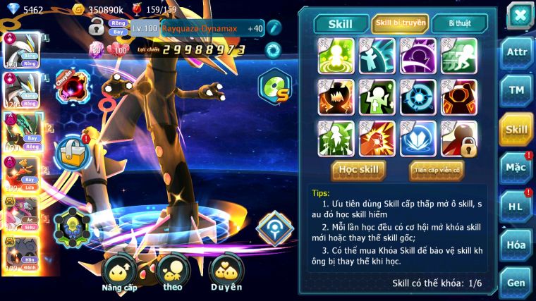 MÃ : #TTS4771 - SV 558 - V16 - TOP7 - WB CỘNG HƯỞNG DYNAMAX RAYQUAZA DYNAMAX HOOH DYNAMAX HOOPA BÁ CHỦ NHIỀU PET HUYỀN THOẠI