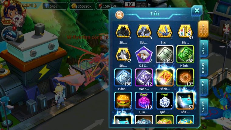 MÃ : #TTS4771 - SV 558 - V16 - TOP7 - WB CỘNG HƯỞNG DYNAMAX RAYQUAZA DYNAMAX HOOH DYNAMAX HOOPA BÁ CHỦ NHIỀU PET HUYỀN THOẠI