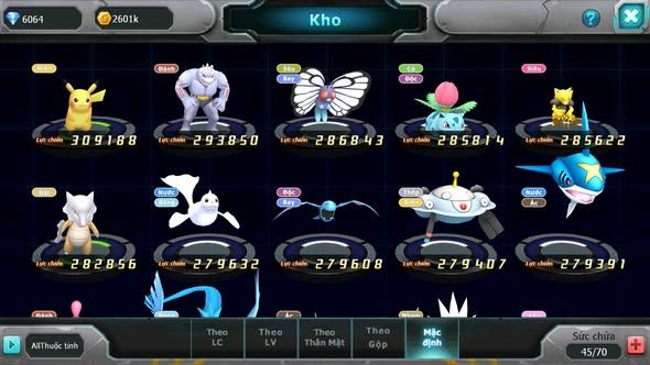 MÃ : #TTS4785 - SV 1733 - V3 - MEW GIÁP BÁ CHỦ CELEBI JIRACHI LELE LUGIA AMDLO