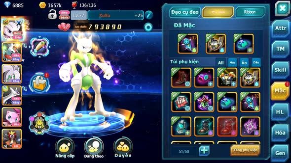 MÃ : #TTS4784 - SV 1810 - V0 - TOP38 - MEWTWO BÁ CHỦ CẶP LATI GOODRA ĐUA TOP NGON