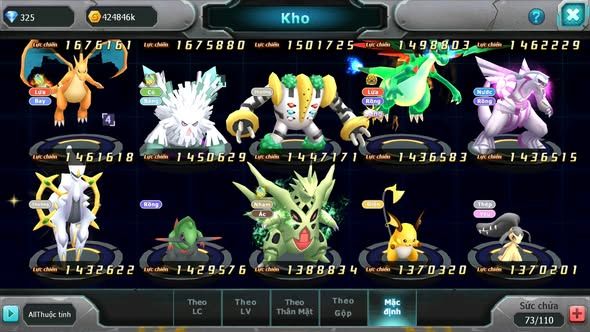 MÃ : #TTS4790 - SV 1420 - V12 - WHITE DYNAMAX HOOH BC UNVOA BLACK BC THẦN GIÓ BC LUGIA BC RAYQUAZA CẶP LATI BÁ CHỦ NHIỀU PET HT