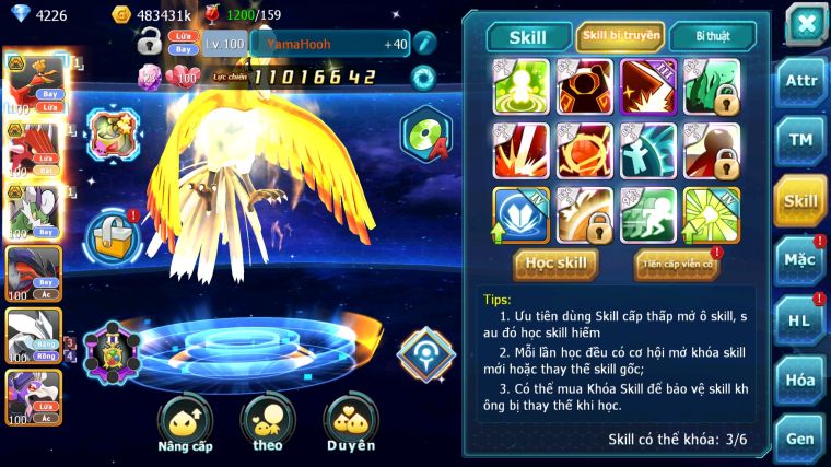 MÃ : #TTS4795 - SV 1520 - V7 - HOOH BC QVLD BC THẦN GIÓ BC YVETAL UNVOA DRAK HOOH NHIỀU PET HT