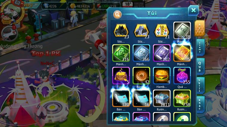 MÃ : #TTS4795 - SV 1520 - V7 - HOOH BC QVLD BC THẦN GIÓ BC YVETAL UNVOA DRAK HOOH NHIỀU PET HT