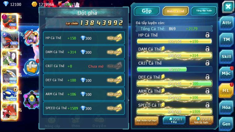 MÃ : #TTS4796 - SV 1645 - TOP20 - V14 - HOOH DYNAMAX YVETAL CH THẦN GIÓ BC CẶP LATI BC