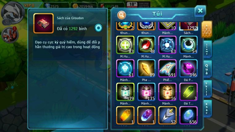 MÃ : #TTS4809 - SV 1663 - V8 - 1K3 SÁCH - UNVOA CẶP LATI BÁ CHỦ LUGIA KYOGR RAIKOU