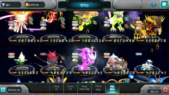 MÃ : #TTS4815 - SV 1516 - TOP 37 - V12 - HOOH CH DYNAMAX LC SIÊU KHỦNG YVETAL CB TAPU BULU BC THẦN GIÓ BC NHIỀU PET HT