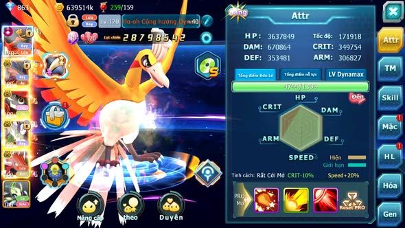 MÃ : #TTS4815 - SV 1516 - TOP 37 - V12 - HOOH CH DYNAMAX LC SIÊU KHỦNG YVETAL CB TAPU BULU BC THẦN GIÓ BC NHIỀU PET HT