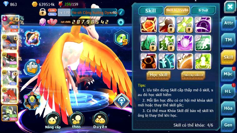 MÃ : #TTS4815 - SV 1516 - TOP 37 - V12 - HOOH CH DYNAMAX LC SIÊU KHỦNG YVETAL CB TAPU BULU BC THẦN GIÓ BC NHIỀU PET HT