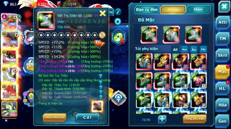 MÃ : #TTS4815 - SV 1516 - TOP 37 - V12 - HOOH CH DYNAMAX LC SIÊU KHỦNG YVETAL CB TAPU BULU BC THẦN GIÓ BC NHIỀU PET HT