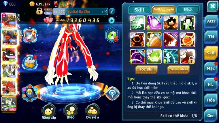 MÃ : #TTS4815 - SV 1516 - TOP 37 - V12 - HOOH CH DYNAMAX LC SIÊU KHỦNG YVETAL CB TAPU BULU BC THẦN GIÓ BC NHIỀU PET HT