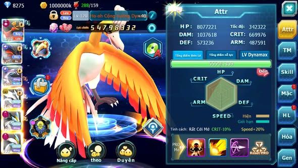 MÃ : #TTS4813 - SV 1253 - TOP 4 ALL - V14 - 1K5 SÁCH - HOOH CH DYNAMAX LC SIÊU KHỦNG YVETAL CH PALKIA CH UNVOA BC WB DYNAMAX CẶP CÁ BC