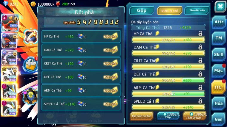 MÃ : #TTS4813 - SV 1253 - TOP 4 ALL - V14 - 1K5 SÁCH - HOOH CH DYNAMAX LC SIÊU KHỦNG YVETAL CH PALKIA CH UNVOA BC WB DYNAMAX CẶP CÁ BC