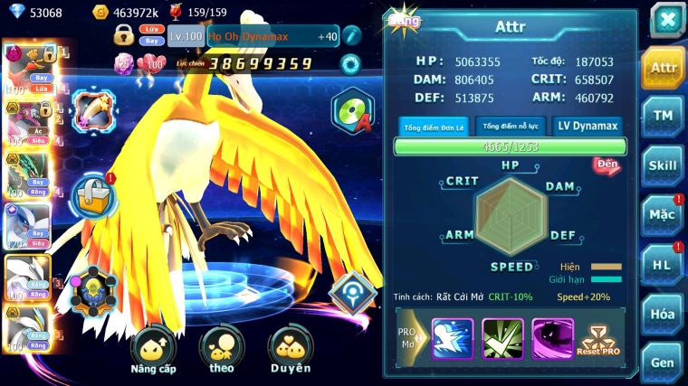 MÃ : #TTS4812 - SV 538 - TOP 8 - V14 - 53K KC - 3K2 SÁCH - HOOH DYNAMAX HOOPA BÁ CHỦ RAYQUAZA BC LUGIA CỘNG HƯỞNG NHIỀU PET BÁ CHỦ