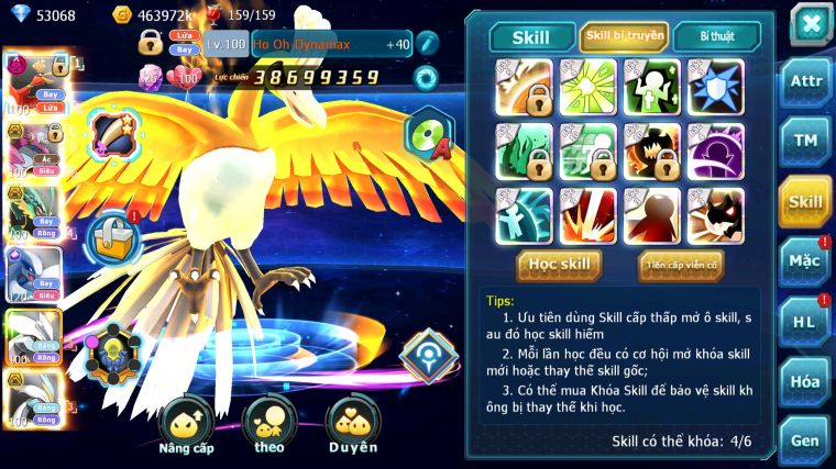 MÃ : #TTS4812 - SV 538 - TOP 8 - V14 - 53K KC - 3K2 SÁCH - HOOH DYNAMAX HOOPA BÁ CHỦ RAYQUAZA BC LUGIA CỘNG HƯỞNG NHIỀU PET BÁ CHỦ