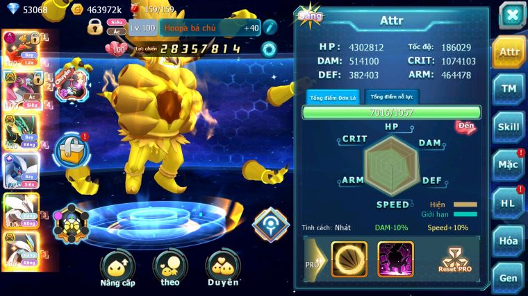 MÃ : #TTS4812 - SV 538 - TOP 8 - V14 - 53K KC - 3K2 SÁCH - HOOH DYNAMAX HOOPA BÁ CHỦ RAYQUAZA BC LUGIA CỘNG HƯỞNG NHIỀU PET BÁ CHỦ