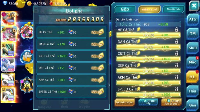 MÃ : #TTS4812 - SV 538 - TOP 8 - V14 - 53K KC - 3K2 SÁCH - HOOH DYNAMAX HOOPA BÁ CHỦ RAYQUAZA BC LUGIA CỘNG HƯỞNG NHIỀU PET BÁ CHỦ