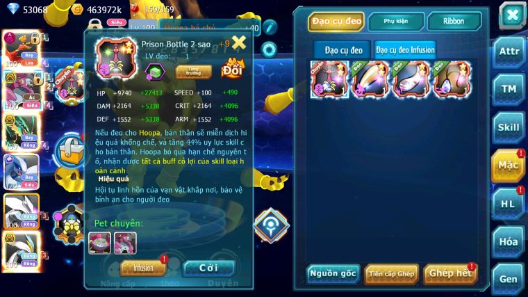 MÃ : #TTS4812 - SV 538 - TOP 8 - V14 - 53K KC - 3K2 SÁCH - HOOH DYNAMAX HOOPA BÁ CHỦ RAYQUAZA BC LUGIA CỘNG HƯỞNG NHIỀU PET BÁ CHỦ