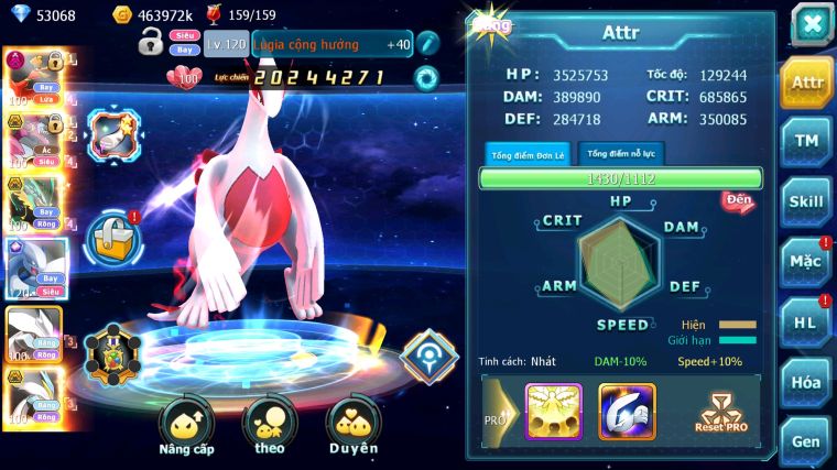 MÃ : #TTS4812 - SV 538 - TOP 8 - V14 - 53K KC - 3K2 SÁCH - HOOH DYNAMAX HOOPA BÁ CHỦ RAYQUAZA BC LUGIA CỘNG HƯỞNG NHIỀU PET BÁ CHỦ