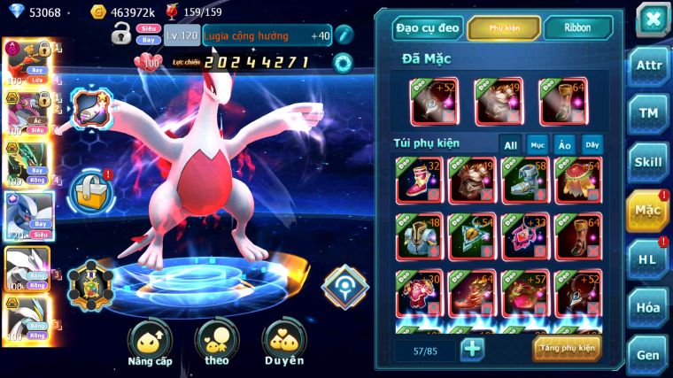 MÃ : #TTS4812 - SV 538 - TOP 8 - V14 - 53K KC - 3K2 SÁCH - HOOH DYNAMAX HOOPA BÁ CHỦ RAYQUAZA BC LUGIA CỘNG HƯỞNG NHIỀU PET BÁ CHỦ