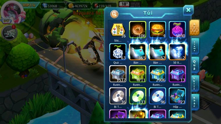 MÃ : #TTS4812 - SV 538 - TOP 8 - V14 - 53K KC - 3K2 SÁCH - HOOH DYNAMAX HOOPA BÁ CHỦ RAYQUAZA BC LUGIA CỘNG HƯỞNG NHIỀU PET BÁ CHỦ