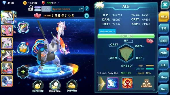 MÃ : #TTS4811 - SV 1806 - TOP 34 - V3 - UNVOA MES GOODRA CẶP LATI LUGIA