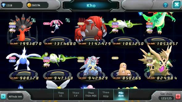 MÃ : #TTS4819 - SV 1823 - TOP 6 - V12 - 3K SÁCH - ZEVIL MES GROUDON CẶP LATI