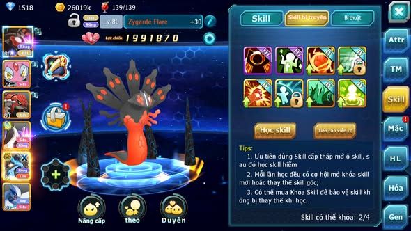 MÃ : #TTS4819 - SV 1823 - TOP 6 - V12 - 3K SÁCH - ZEVIL MES GROUDON CẶP LATI