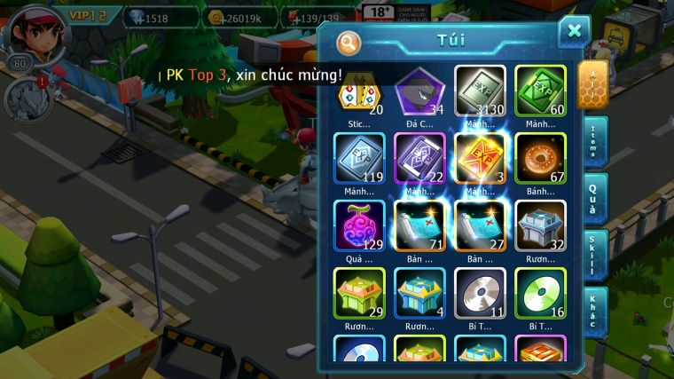 MÃ : #TTS4819 - SV 1823 - TOP 6 - V12 - 3K SÁCH - ZEVIL MES GROUDON CẶP LATI