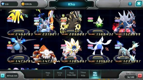 MÃ : #TTS4818 - SV 1633 - V0 - HOOH UNVOA GROUDON CELEBI PR DIALGA