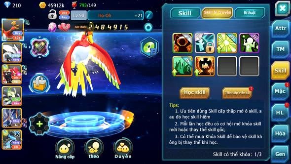 MÃ : #TTS4818 - SV 1633 - V0 - HOOH UNVOA GROUDON CELEBI PR DIALGA