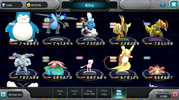 MÃ : #TTS4824 - SV 1451 - UNVOA KYOGRE QLVD BC LUGIA BC ARC BĂNG