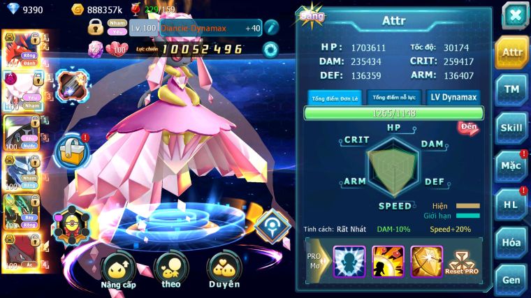 MÃ : #TTS4821 - SV 1607 - TOP 44 - V14 - KORAIDON BÁ CHỦ DIANCIE DYANAMX CẶP LATI BC RẮN BĂNG BC NHIỀU PET HUYỀN THOẠI