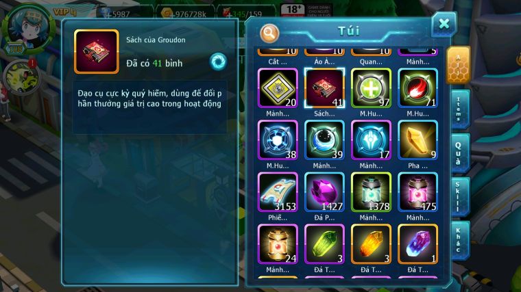 MAX : #TTS4827 - SV 1176 - V4 - UNVOA MEW GIÁP BC KYOGRE PALKIA ARC BĂNG TAPU FINI LUGIA