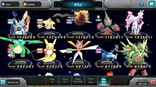 MÃ : #TTS4826 - SV 747 - UNVOA JIRACHI GIRATINA BOSS ĐỘC