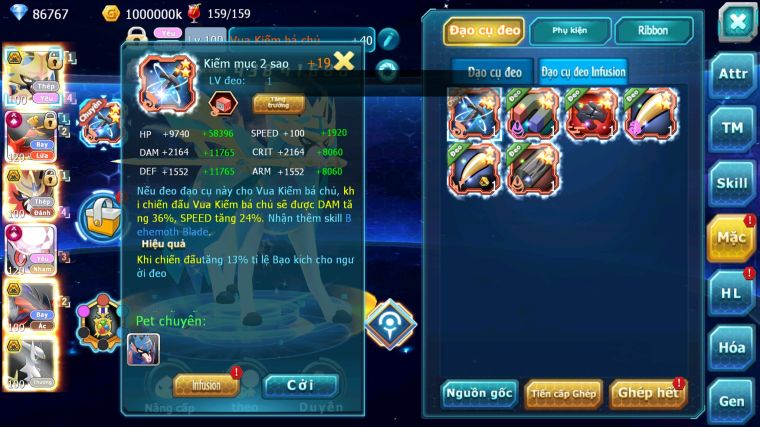 MÃ : #TTS4835 - SV 1059 - V15 - TOP3 - 86K7 KC - 1K SÁCH - CẶP KIẾM KHIÊN BÁ CHỦ HOOH CH DYNAMAX DIANCIE CH DYNAMX 3 TEAM CỰC NGON