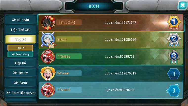 MÃ : #TTS4835 - SV 1059 - V15 - TOP3 - 86K7 KC - 1K SÁCH - CẶP KIẾM KHIÊN BÁ CHỦ HOOH CH DYNAMAX DIANCIE CH DYNAMX 3 TEAM CỰC NGON