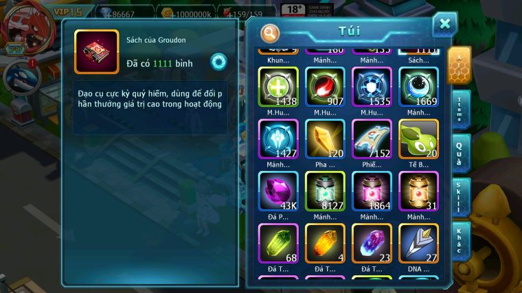 MÃ : #TTS4835 - SV 1059 - V15 - TOP3 - 86K7 KC - 1K SÁCH - CẶP KIẾM KHIÊN BÁ CHỦ HOOH CH DYNAMAX DIANCIE CH DYNAMX 3 TEAM CỰC NGON