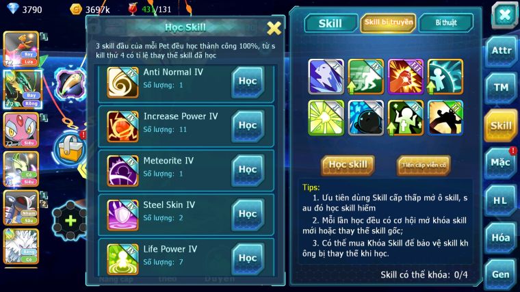 MÃ : #TTS4834 - SV 1800 - V4 - TOP43 - HOOH RAYQUAZA MES CELEBI GOODRA